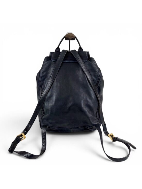 Bottega Veneta Drawstring Backpack Intrecciato Leather Navy main image 10